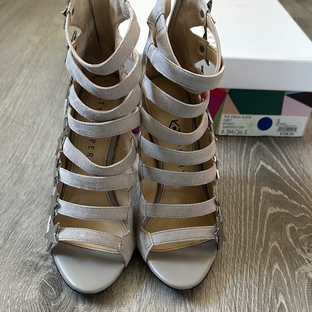 Katy Perry Collections Cream Strappy Heels